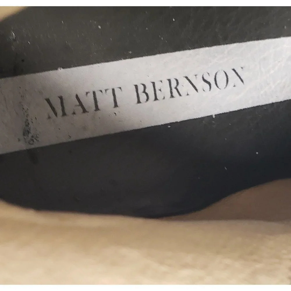 Matt Bernson Classic sz 9 suede Side Split Booties black